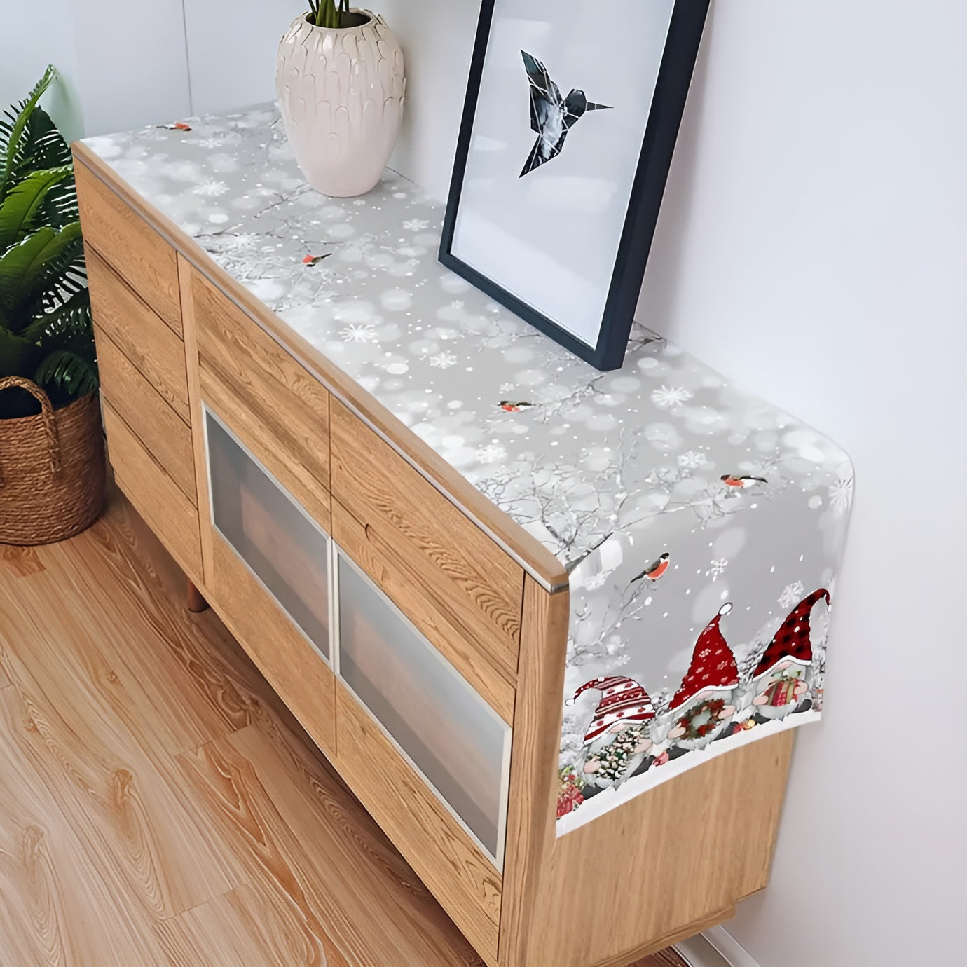 Weihnachtlicher Tischläufer Schneeflocken | Festliche Dekoration 8