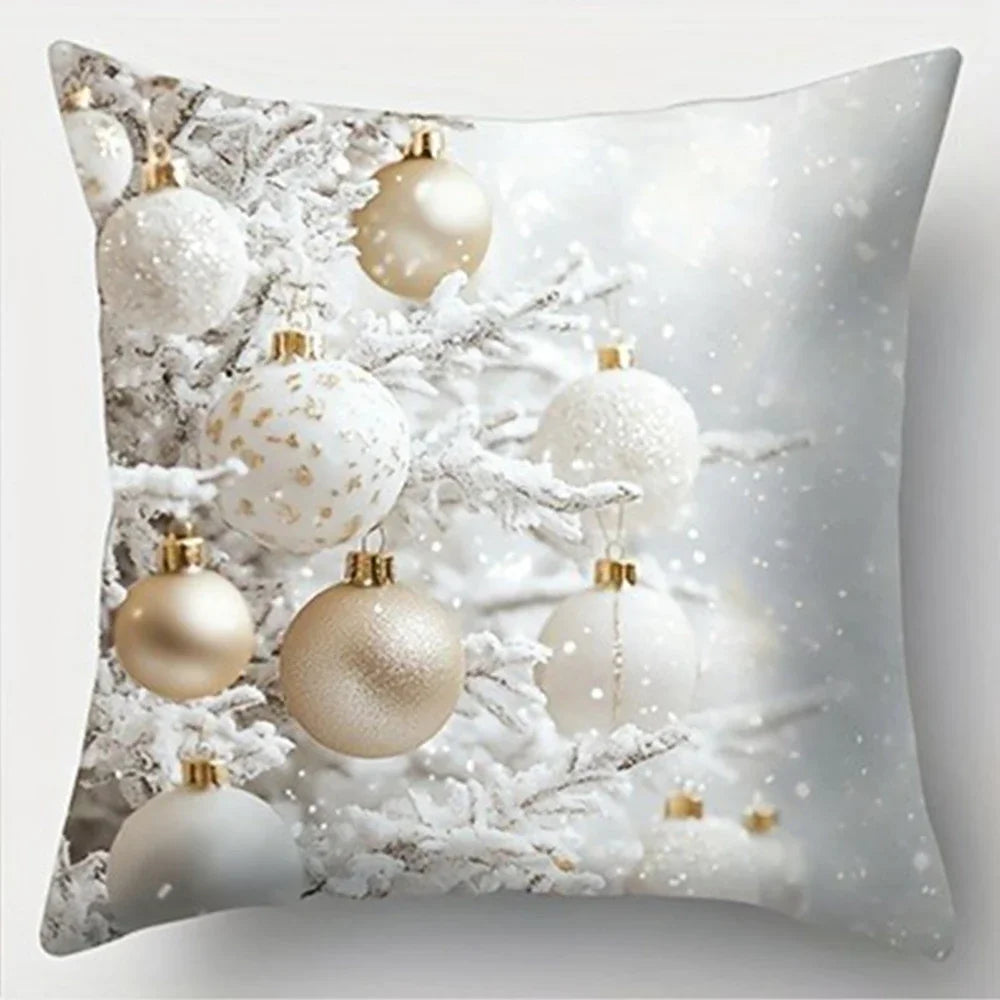 Weihnachtskissenbezug 40x40 | Dekoratives Sofakissen für Winter 7