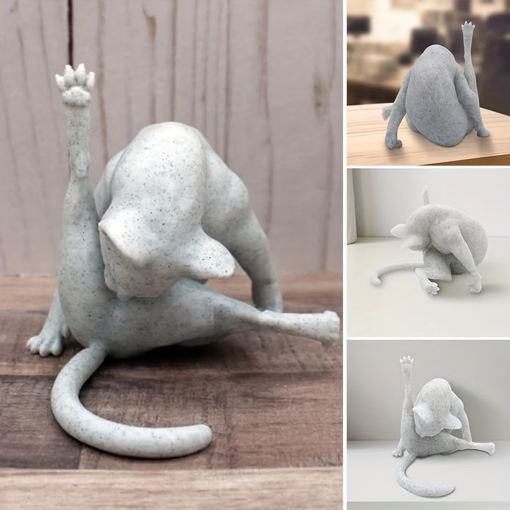 Whisker Licker | Handgefertigte Katzenfigur aus Kunstharz 1