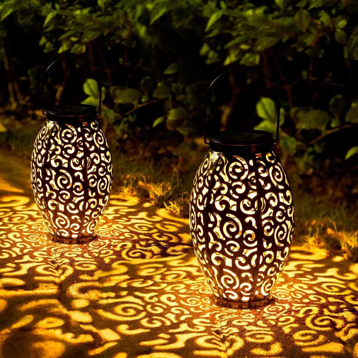 Elegante Solarlaterne Wetterfest für Garten und Outdoor – Warmes Licht, Energieeffiziente Beleuchtung für Stimmungsvolle Nächte-2