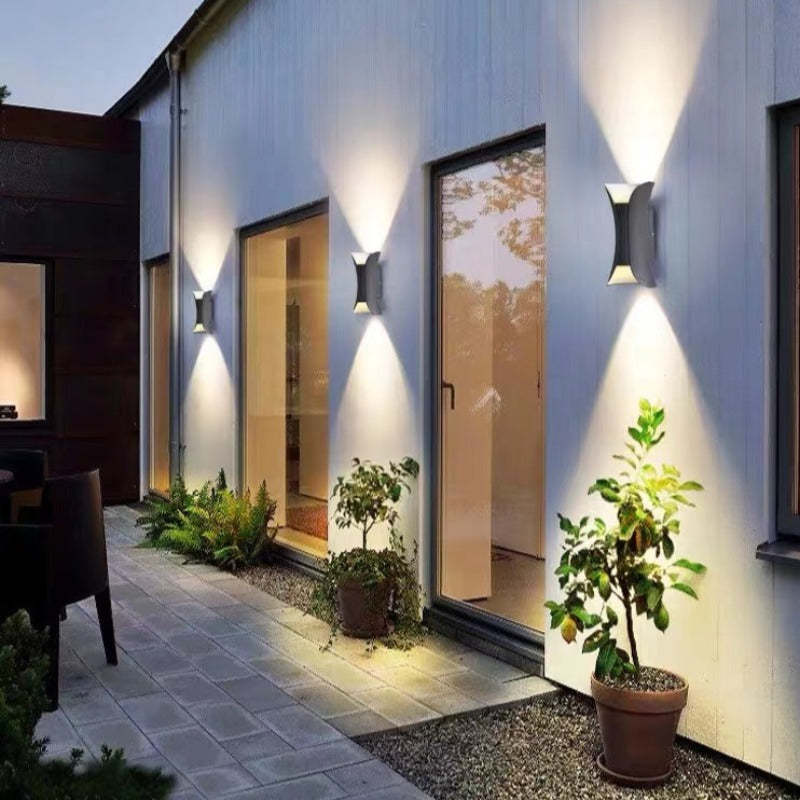 Elegante Wasserdichte LED Wandleuchte Außen aus Aluminium | Energieeffiziente Beleuchtung für Terrassen und Veranden-4