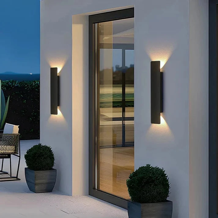 Wodoodporna lampa ścienna LED | Zewnętrzna lampa ścienna z aluminium