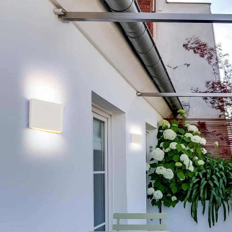 Moderne LED Außenwandleuchte – Wasserdicht, Rechteckig, 6W/12W für Eingänge und Terrassen | Außenwandlampe mit Stil-3
