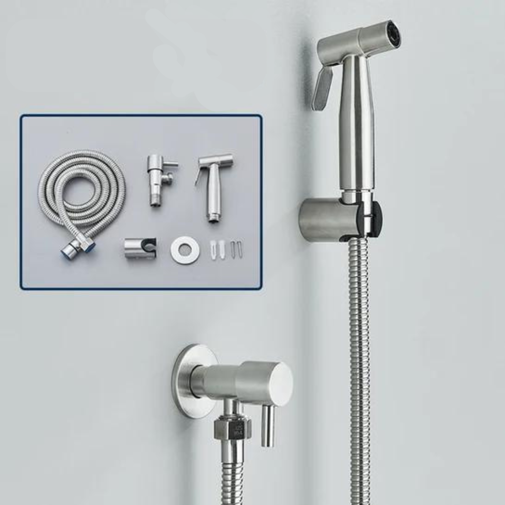 PureFlow | Bidet Handbrause aus Edelstahl mit 1,2m Schlauch 5