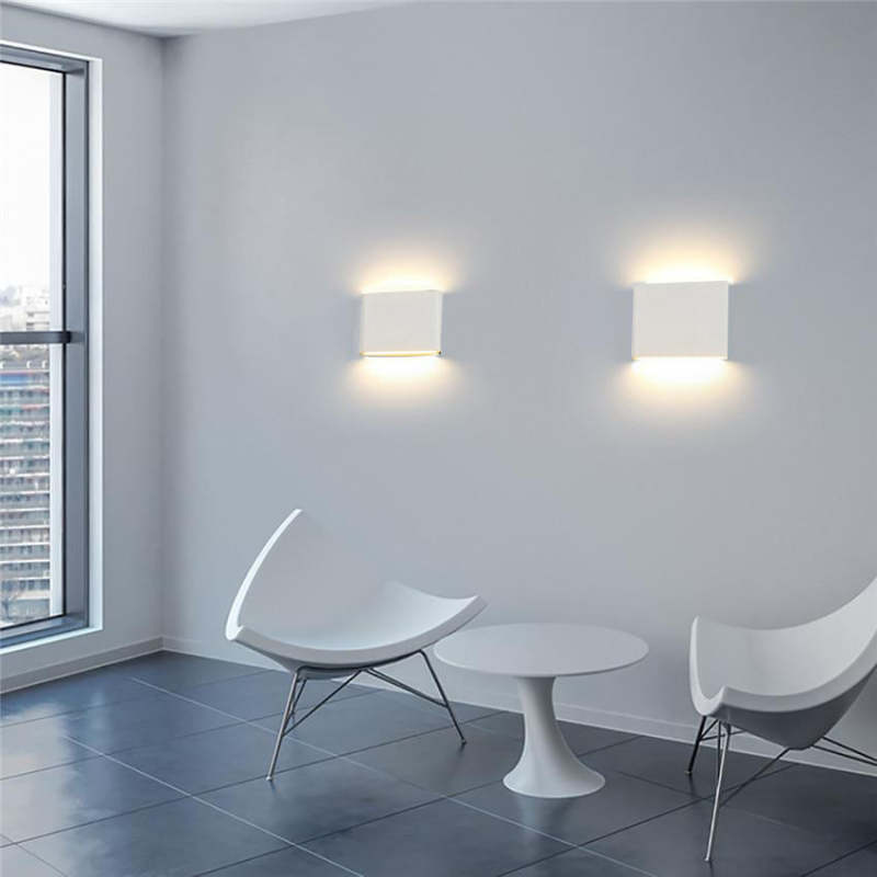 Variant image for Moderne LED Außenwandleuchte – Wasserdicht, Rechteckig, 6W/12W für Eingänge und Terrassen | Außenwandlampe mit Stil-1