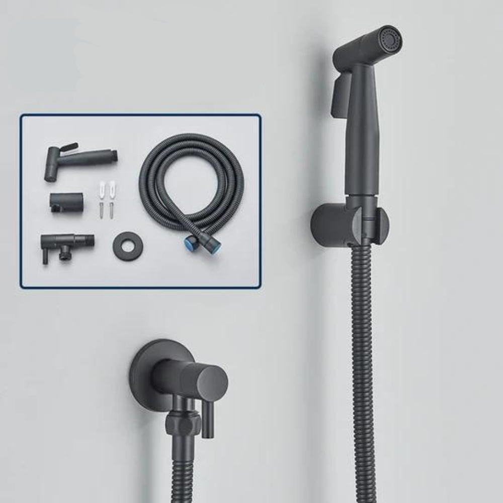 PureFlow | Bidet Handbrause aus Edelstahl mit 1,2m Schlauch 1