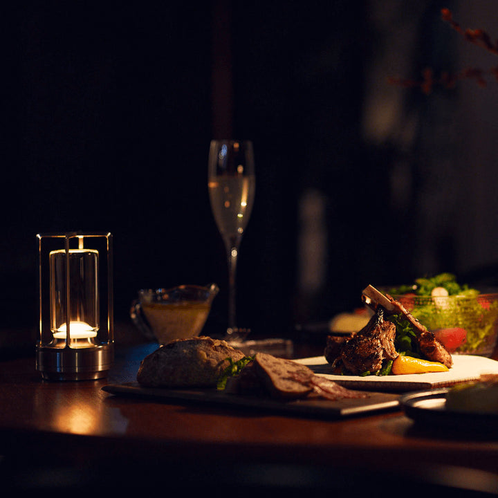 Kabellose LED Tischleuchte mit USB-Aufladung und Dimmfunktion | 28 Stunden Laufzeit, Wasserdicht, Ideal für Innen- und Außenbereich-6