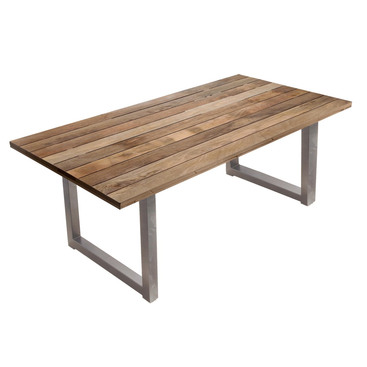 Moebilia Esstisch 200x100 cm aus Mangoholz & Metall – Industrial Design im Factory Look