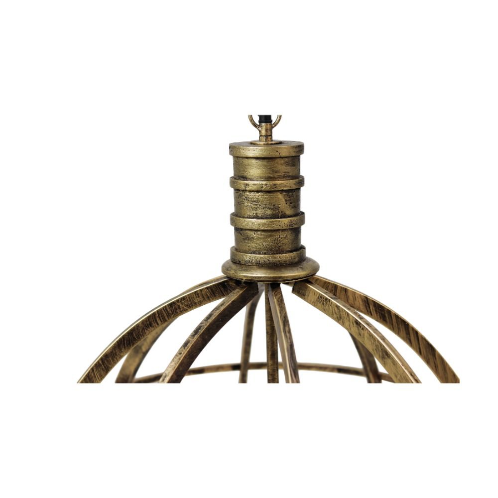 Goldene Pendelleuchte aus Eisen – E27-Fassung, Industrielles Design für Esszimmer & Küche
