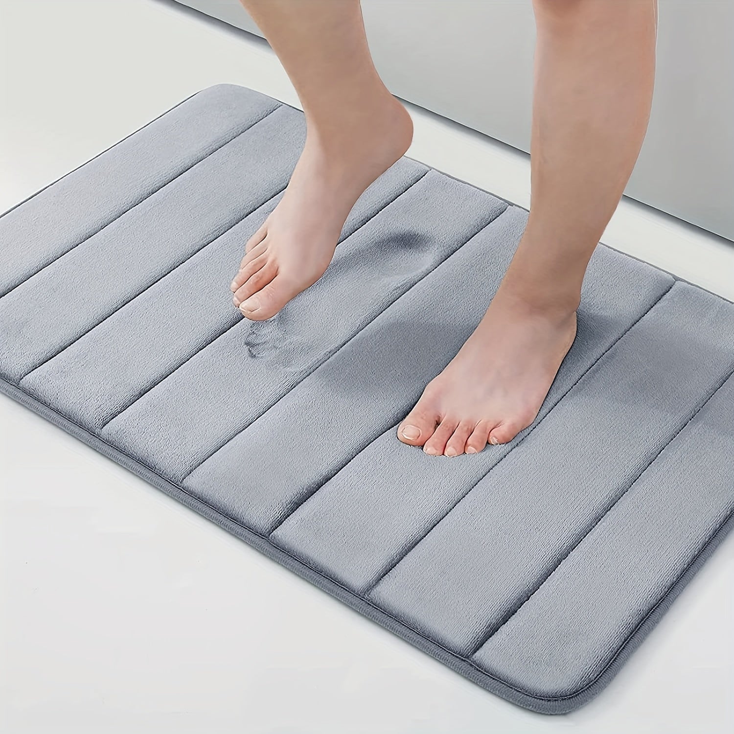 Livia | Antirutsch-Badematte für Badezimmer Komfort 6