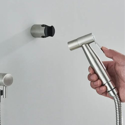 PureFlow | Bidet Handbrause aus Edelstahl mit 1,2m Schlauch 3