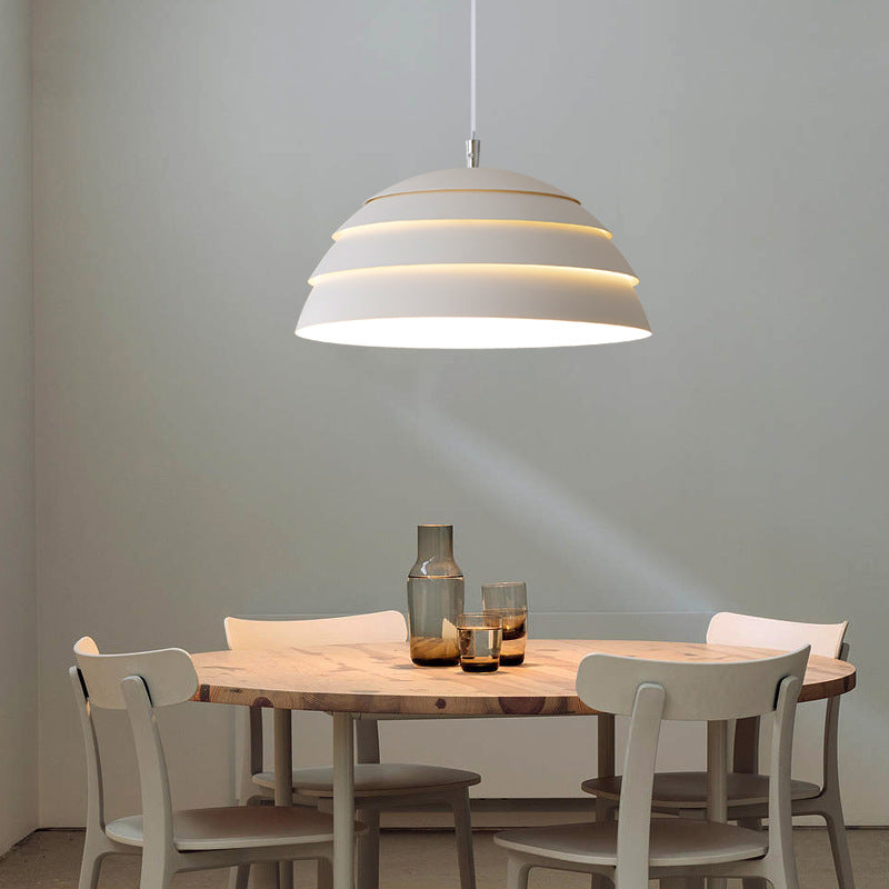 Dome Pot | Pendelleuchte Grau 39 cm Eisen/Aluminium 1
