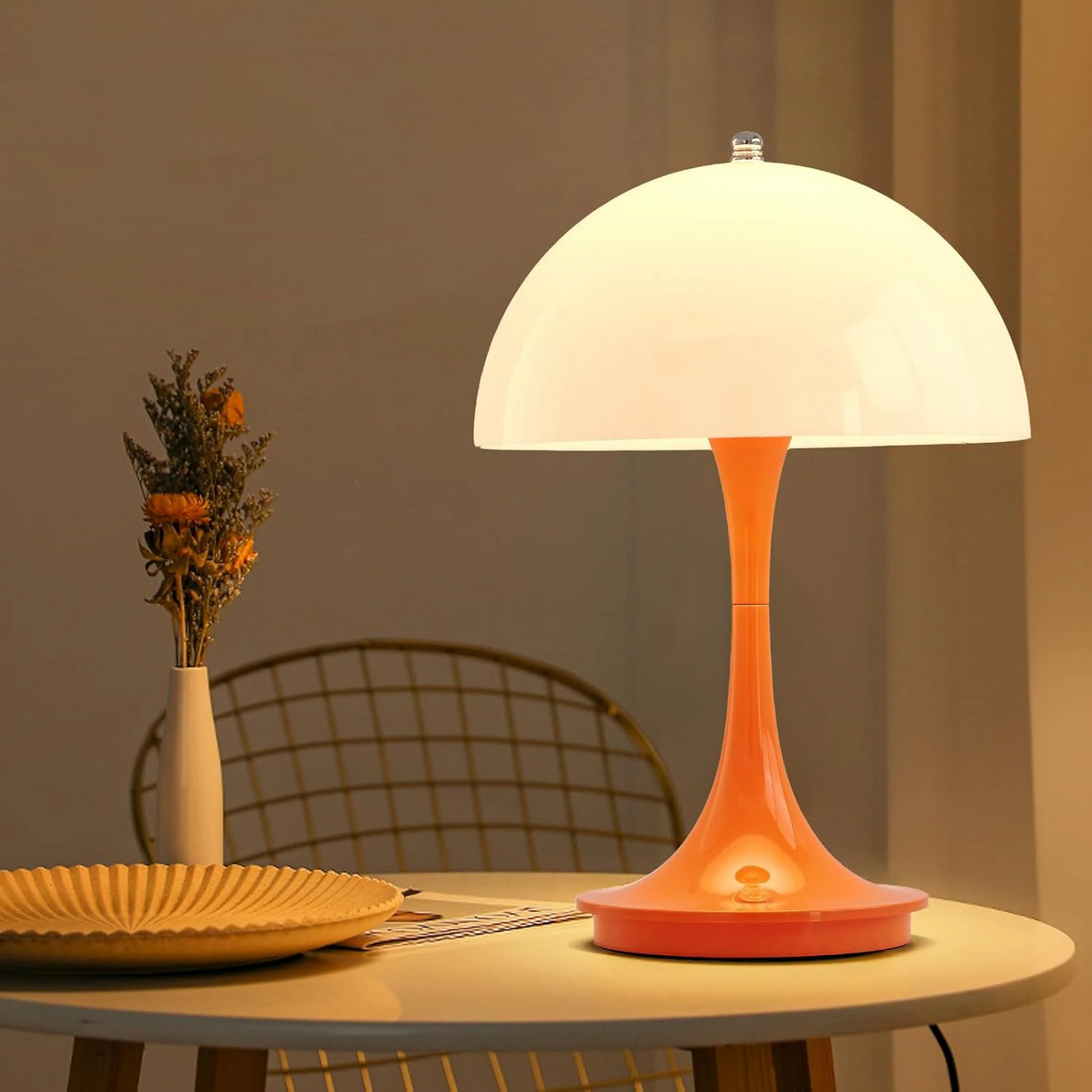 Variant image for Elegante Kabellose LED-Tischlampe mit Dimmfunktion – Skandinavisches Design für Nachttisch und Wohnzimmer-4