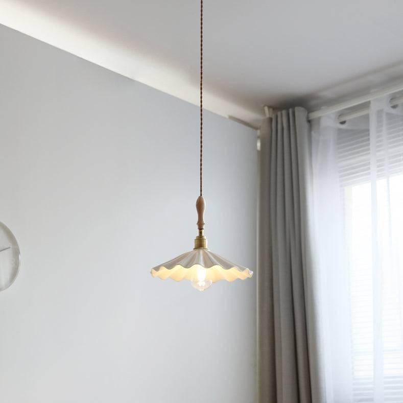 Elegante Pendelleuchte mit Holzhalterung und Geflochtener Schnur | Stilvolle Hängelampe für Esstisch und Wohnräume-6