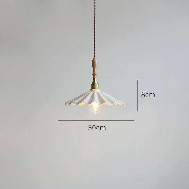 Elegante Pendelleuchte mit Holzhalterung und Geflochtener Schnur | Stilvolle Hängelampe für Esstisch und Wohnräume-3