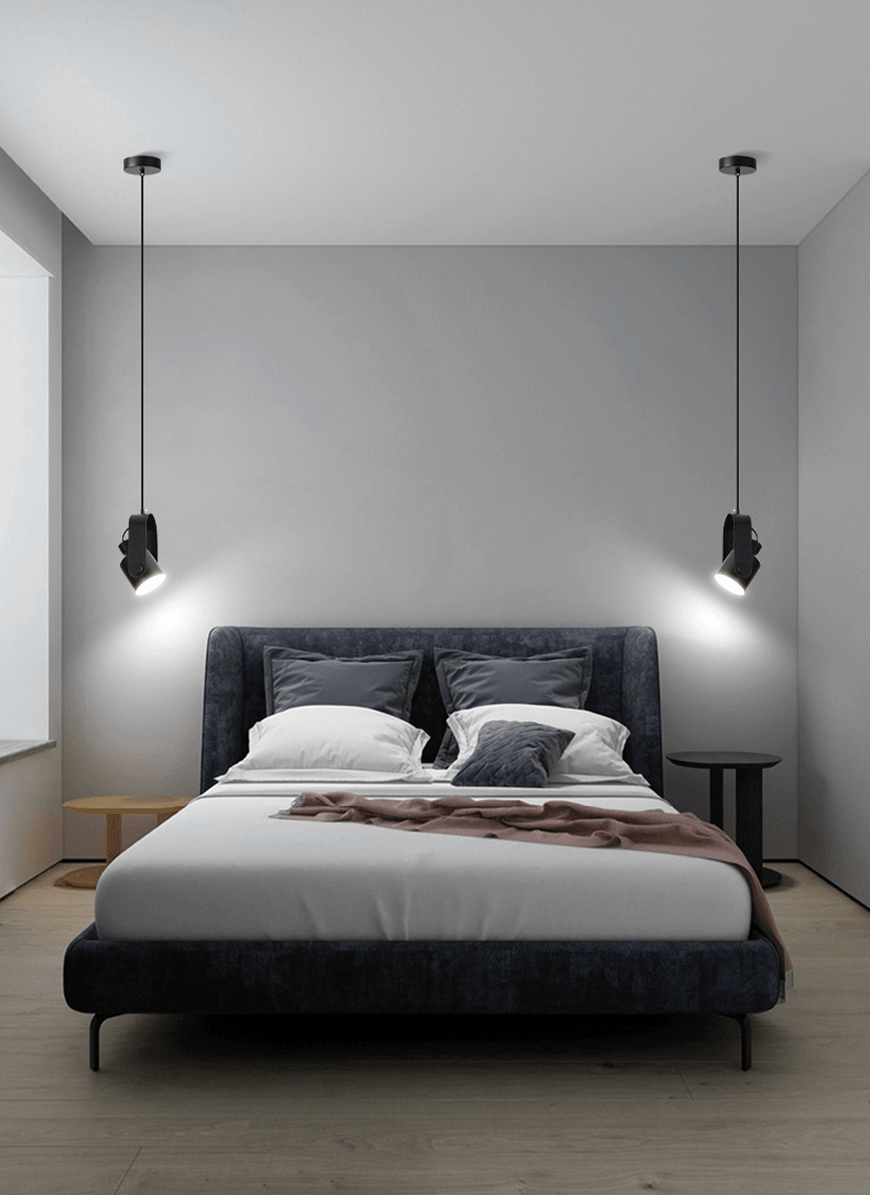 Hängelampe | Pendelleuchte Schwarz 120 cm Holz & Metall 5