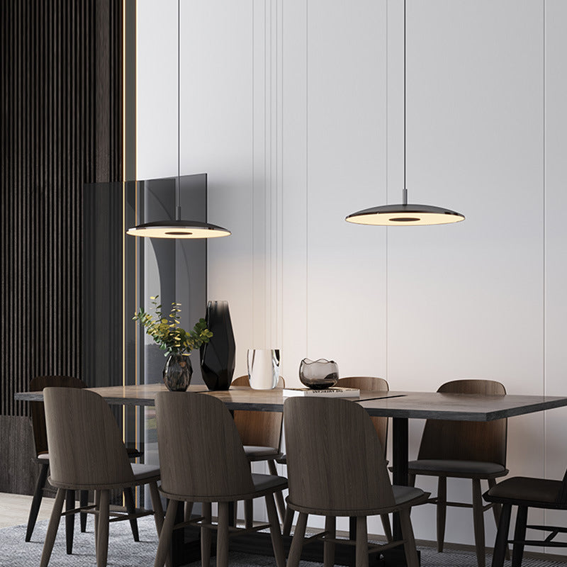 LED Pendelleuchte | Hängeleuchte Schwarz Ø30 cm Eisen 4