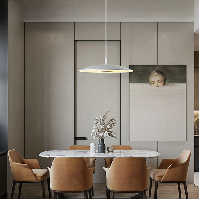 LED Pendelleuchte | Hängeleuchte Schwarz Ø30 cm Eisen 6