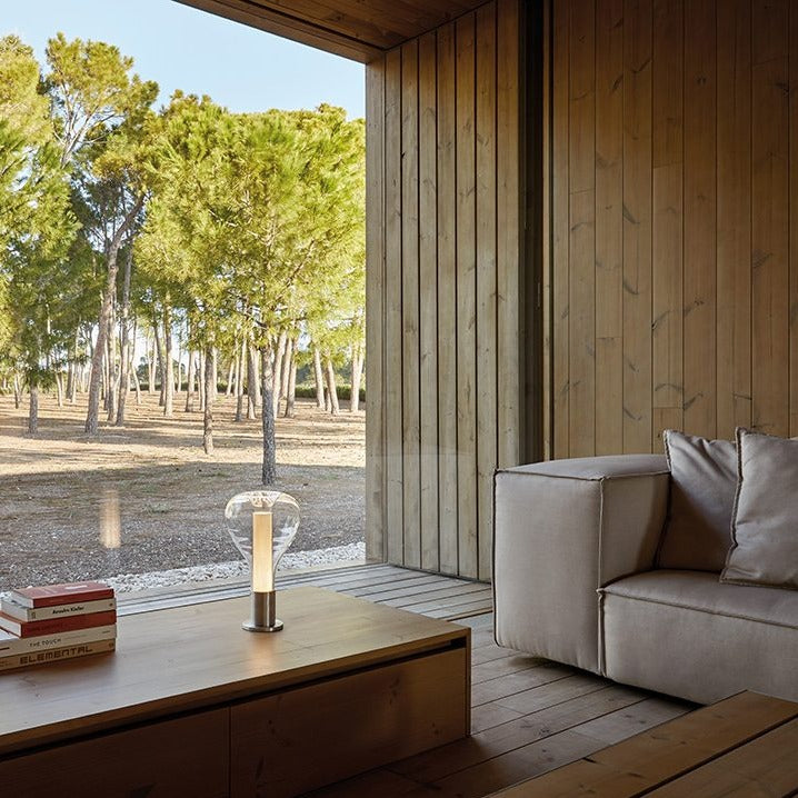 Kreative Lava Art Tischlampe | LED Tischleuchte mit faszinierendem Lavadesign – 22cm Durchmesser, 40cm Höhe-4