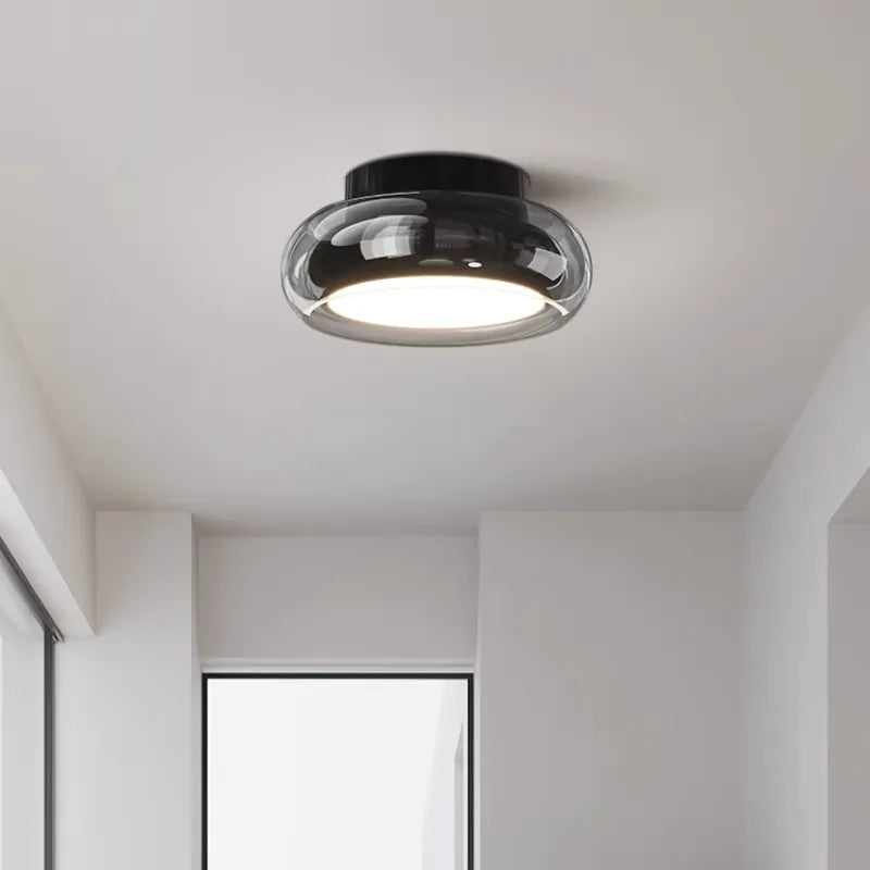 Vintage Acryl LED-Deckenleuchte – Kompakte Deckenlampe für Wohnzimmer und kleine Räume mit warmem Licht-3