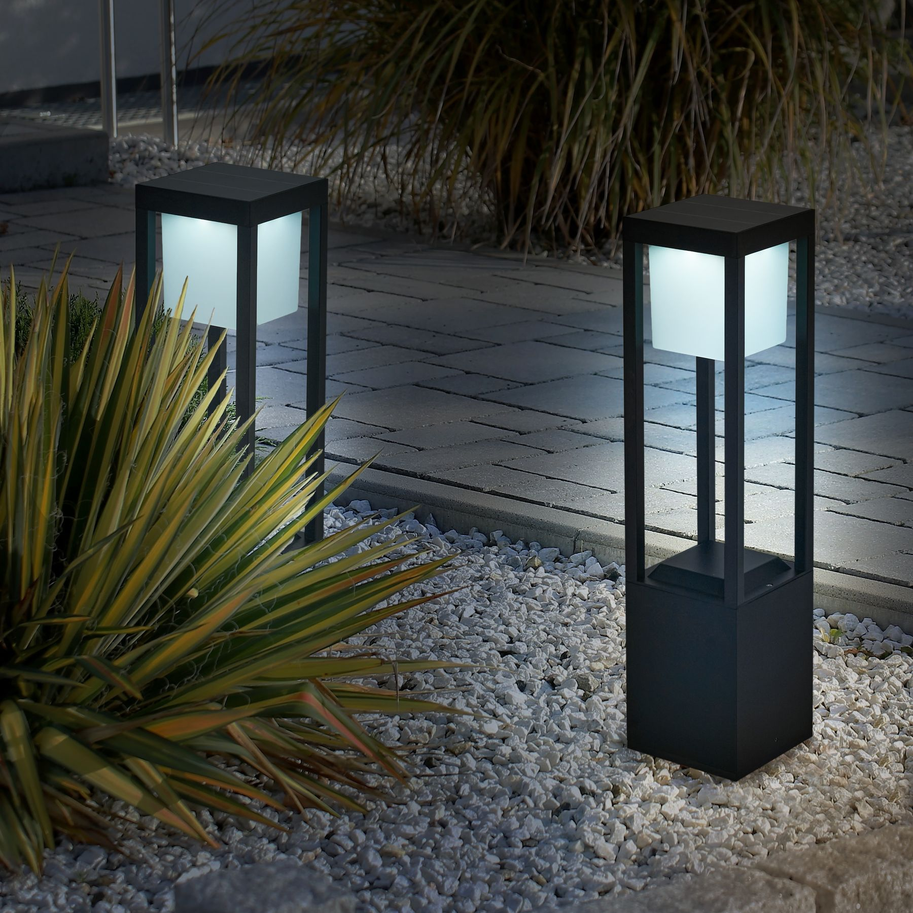 Nimbus Cube | Außen-Solarleuchte 60cm IP54 LED 4