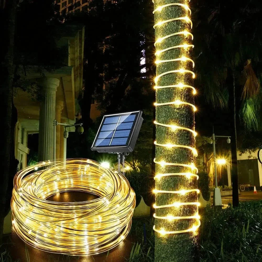 Solar Lichterkette Outdoor | Wasserdicht mit 300 LEDs und 8 Modi 2
