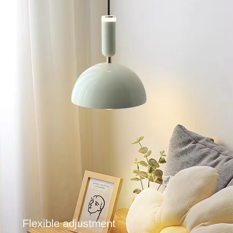 Nordic Macaron Pendelleuchte für Esszimmer | Moderne Hängelampe mit Warmem Licht, Aluminium und Acryl, 10W LED, Ø 20.3cm-5