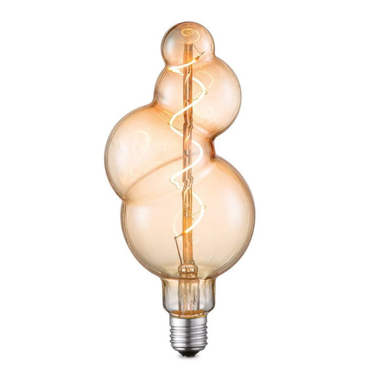 Dimmbare LED Bubble Spirale E27 4W 280Lm 2700K Bernstein