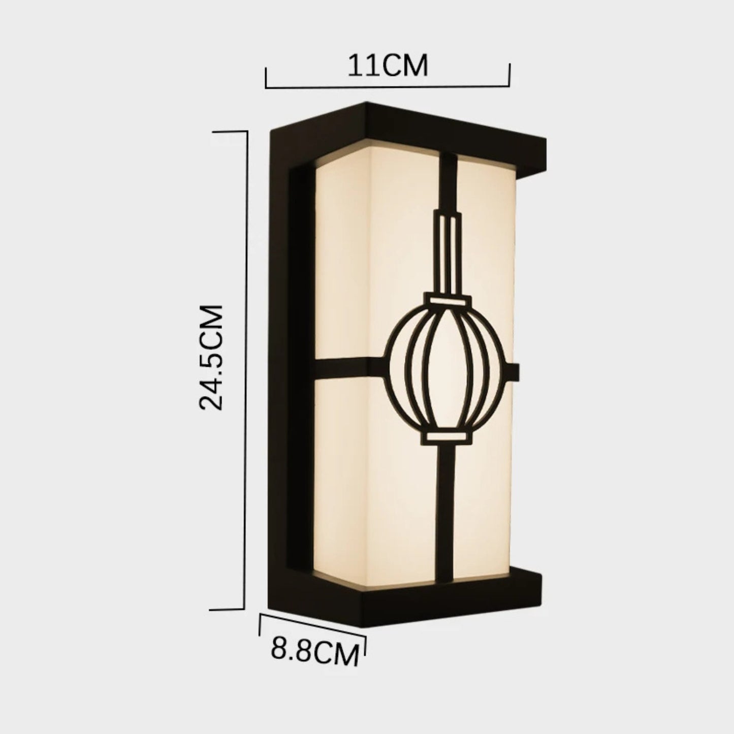 LumeRadar | Moderne LED-Außenwandleuchte mit IP65 & Radarsensor