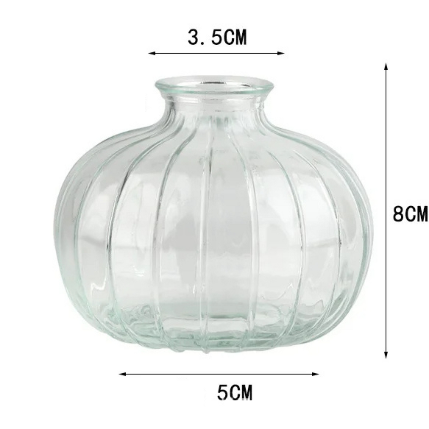 GlassLuxe | Kristall Vase Ripple