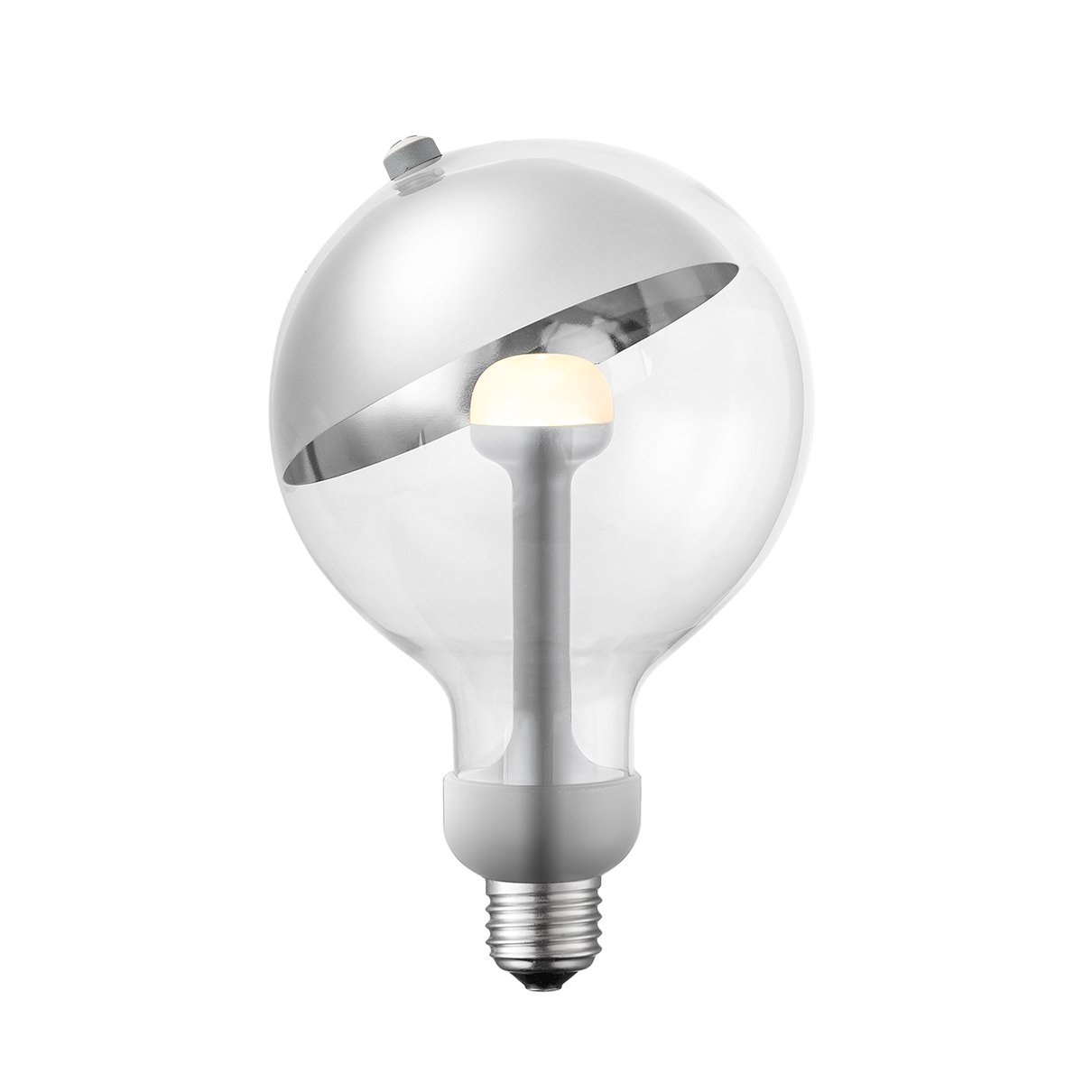 Dimmbare LED-Lampe Kugel silber G120 E27 5W 400Lm