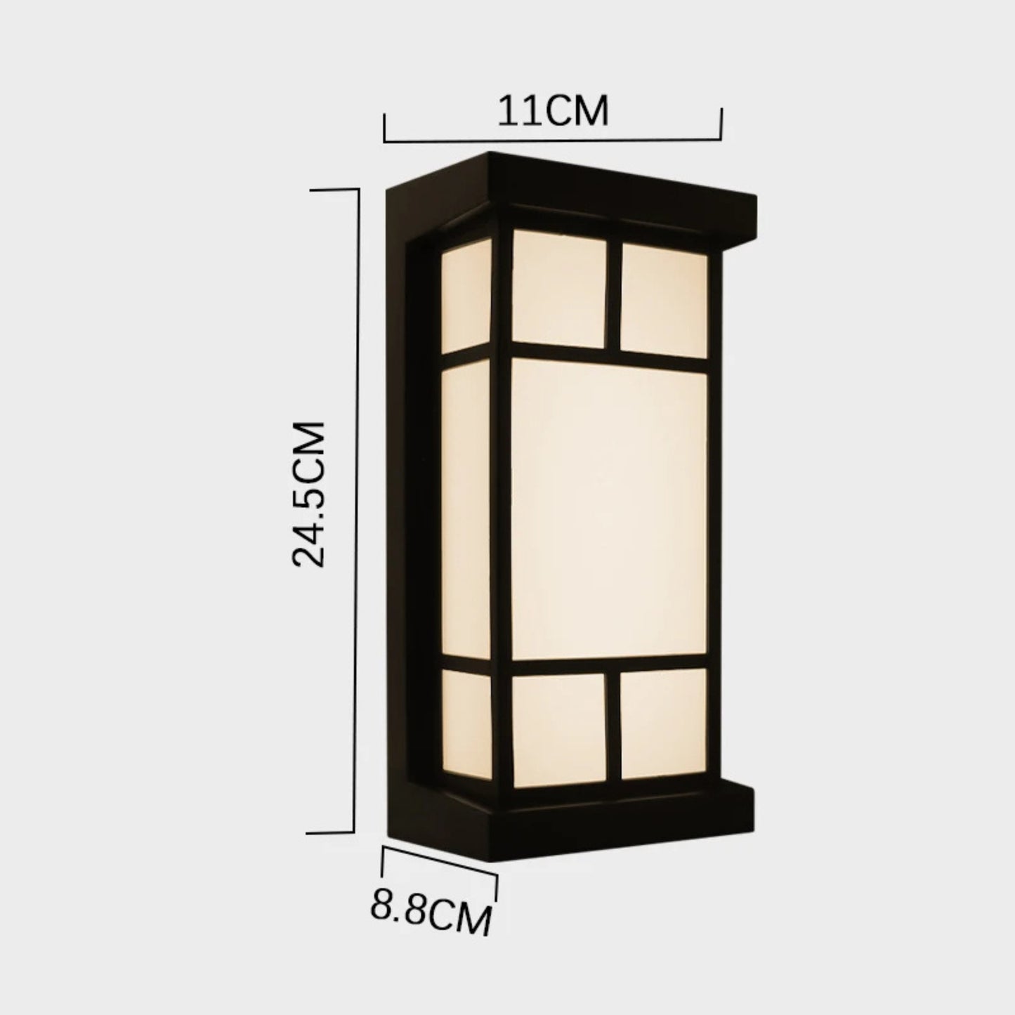 LumeRadar | Moderne LED-Außenwandleuchte mit IP65 & Radarsensor