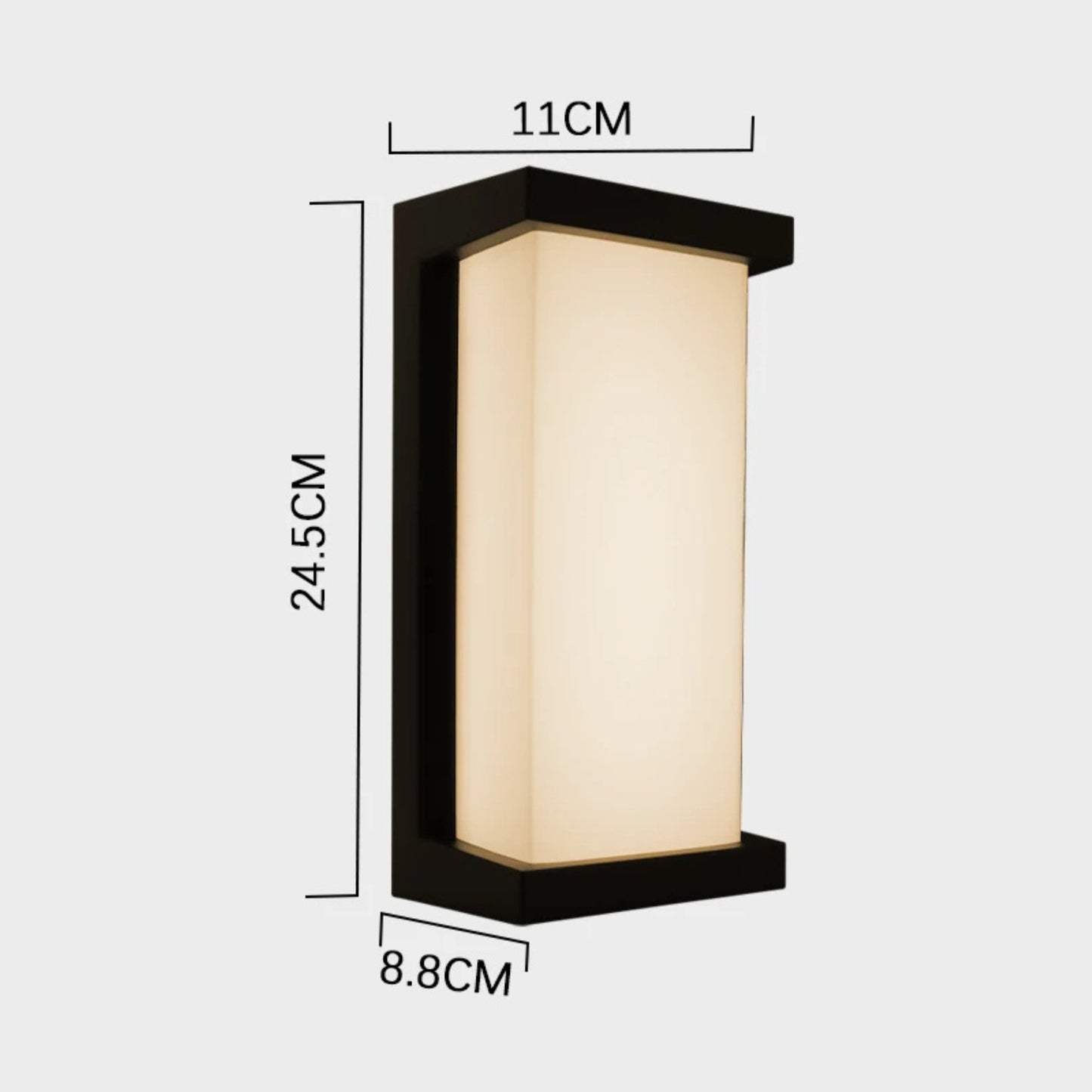 LumeRadar | Moderne LED-Außenwandleuchte mit IP65 & Radarsensor