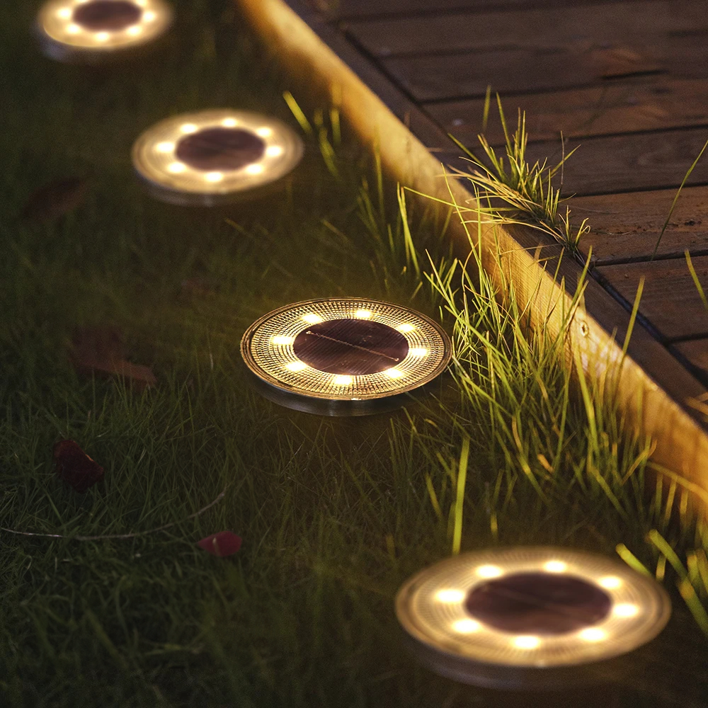 Solar Gartenleuchte mit IP65 Wasserschutz – Solarbetriebene LED Gartenbeleuchtung für Terrasse und Garten-2