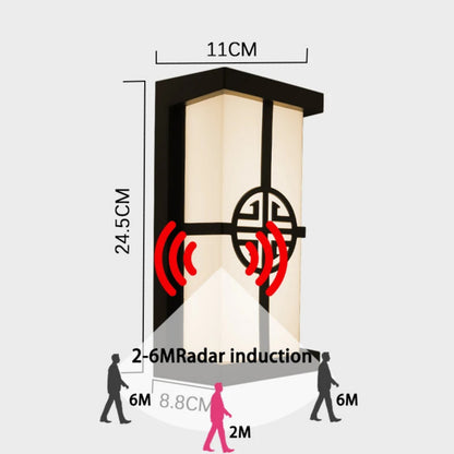 LumeRadar | Moderne LED-Außenwandleuchte mit IP65 & Radarsensor