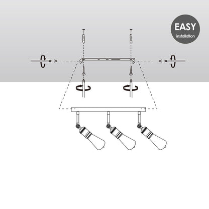 Aufbaustrahler Spy 3 - inkl. dimmbarer LED-Lampe - Anthrazit