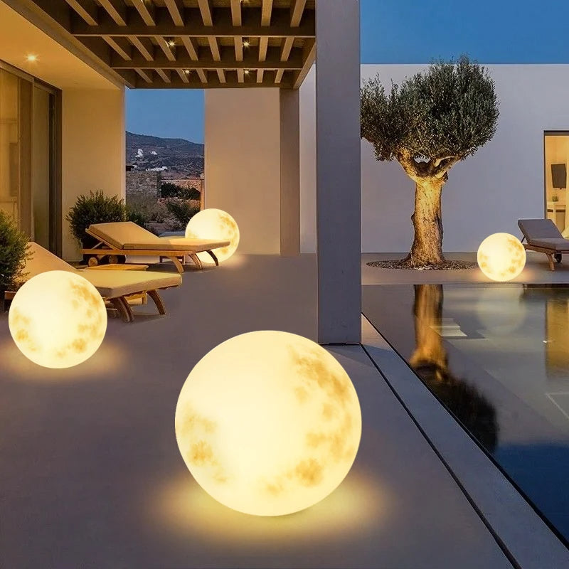 Moonlampe | Wetterfeste Gartenlampe mit LED Beleuchtung 3