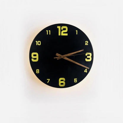 Secunda | Moderne Marmor LED Wanduhr 23 cm 5