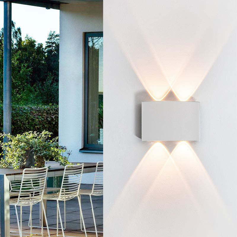 Variant image for Moderne Wasserdichte LED-Außenwandleuchte aus Aluminium | Stilvolles Design mit Einzigartiger Lichtverteilung, 4W-12W-2