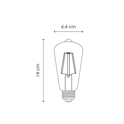 LED Drop Deco E27 ST64 2W 160Lm 3000K Klar