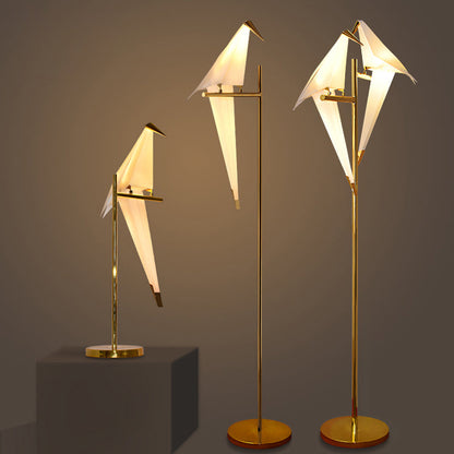Origami Magnet-Vogellampe | Elegante Tischlampe mit Warmem Licht und Flexiblem Design für Zuhause und Büro-4
