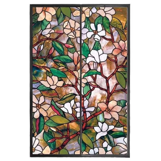 3D Blumen Fensterfolie | Sichtschutzfolie mit UV-Schutz 0