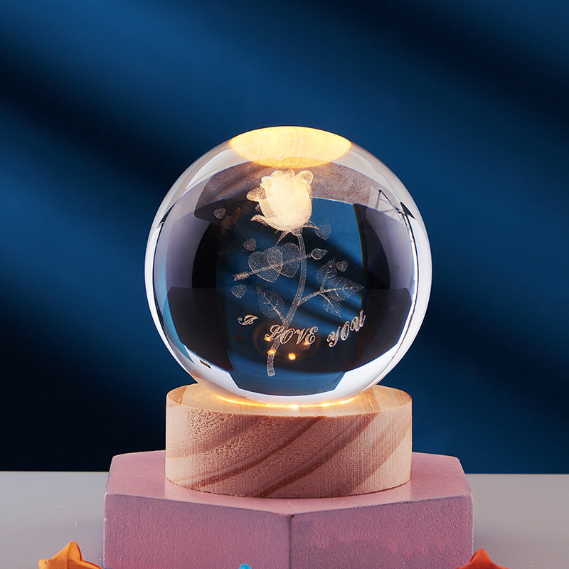 3D Glow Kristalllampe | Innovative LED Tischlampe 12