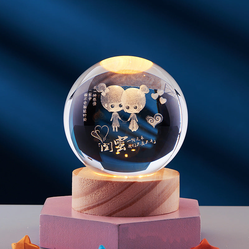 3D Glow Kristalllampe | Innovative LED Tischlampe 5