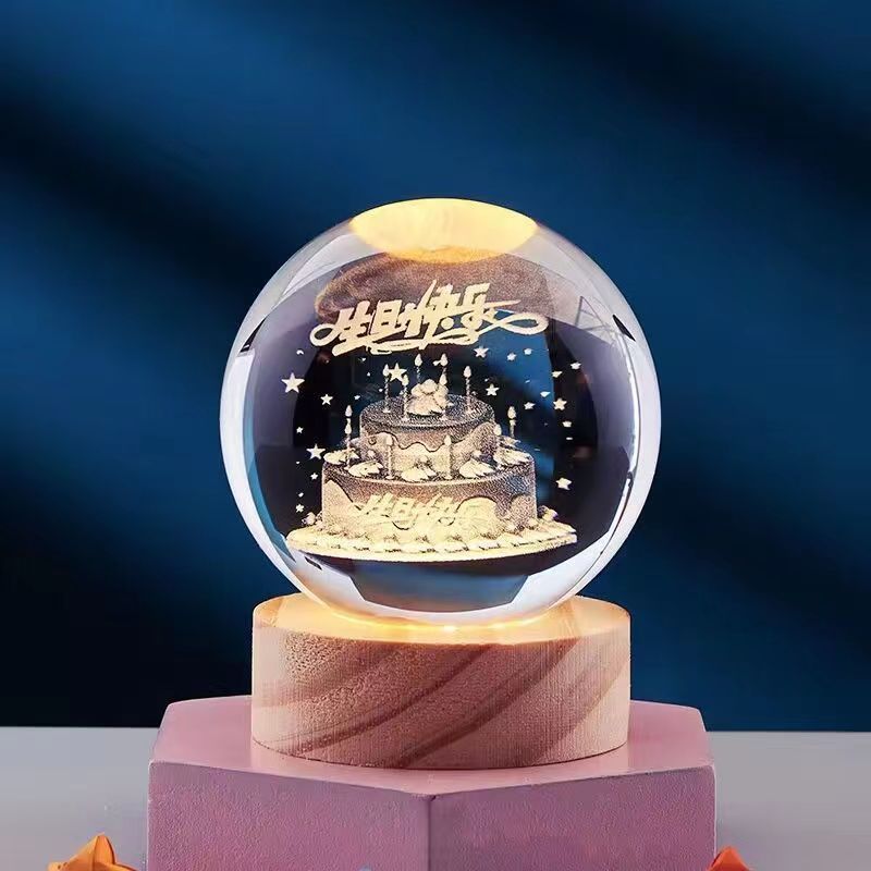 3D Glow Kristalllampe | Innovative LED Tischlampe 7
