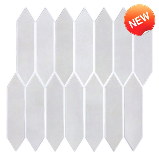 3D Mistgrau | Hexagon Wandfliesen zum Aufkleben 0