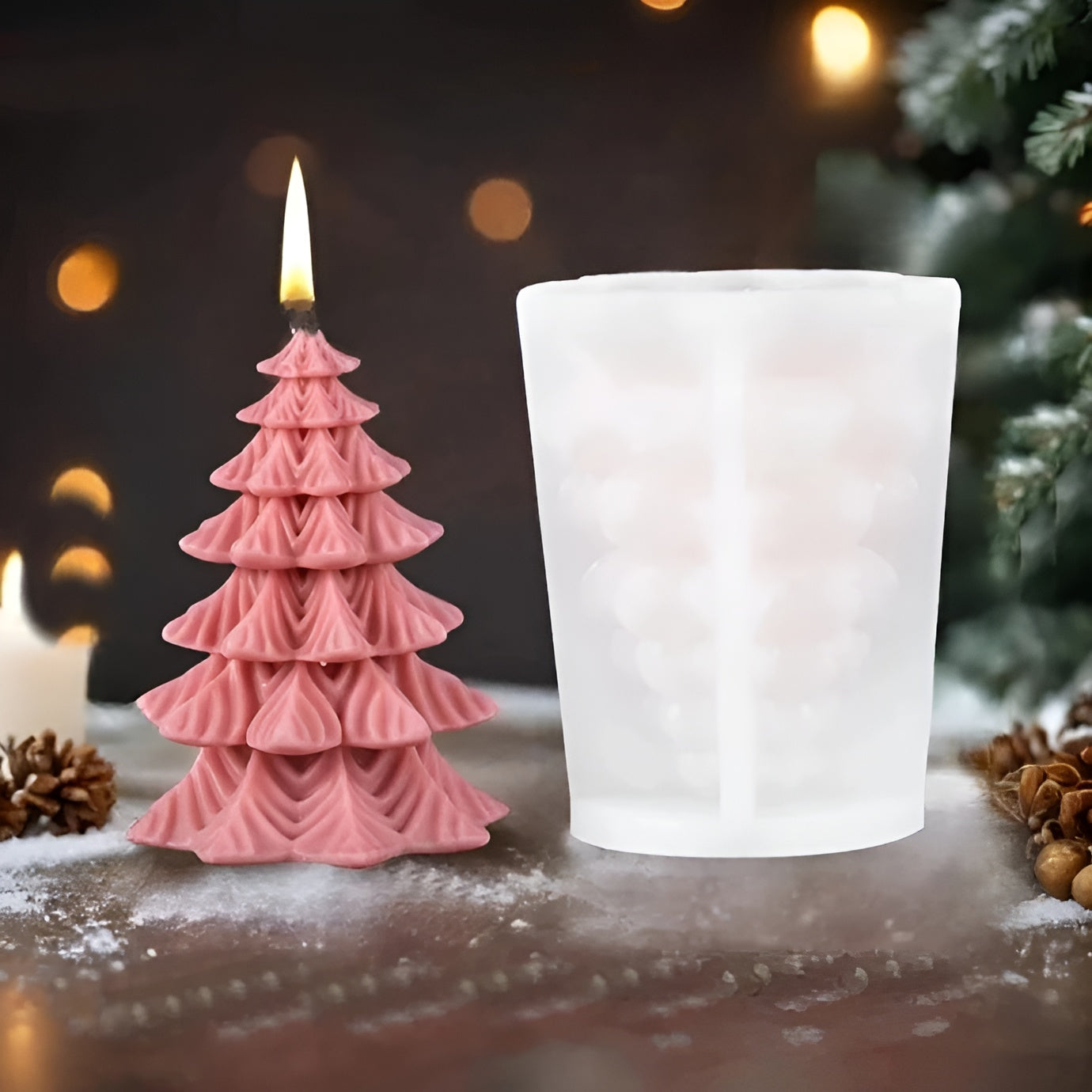 3D Silikon Kerzenform | Kerzengießform für Handgemachte Dekorationen 10