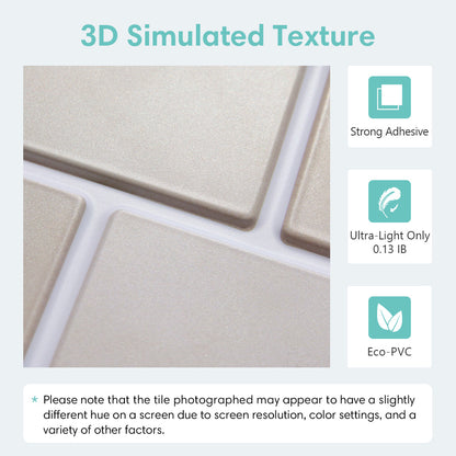 3D Toledo Cream | Selbstklebende Wandfliesen 5