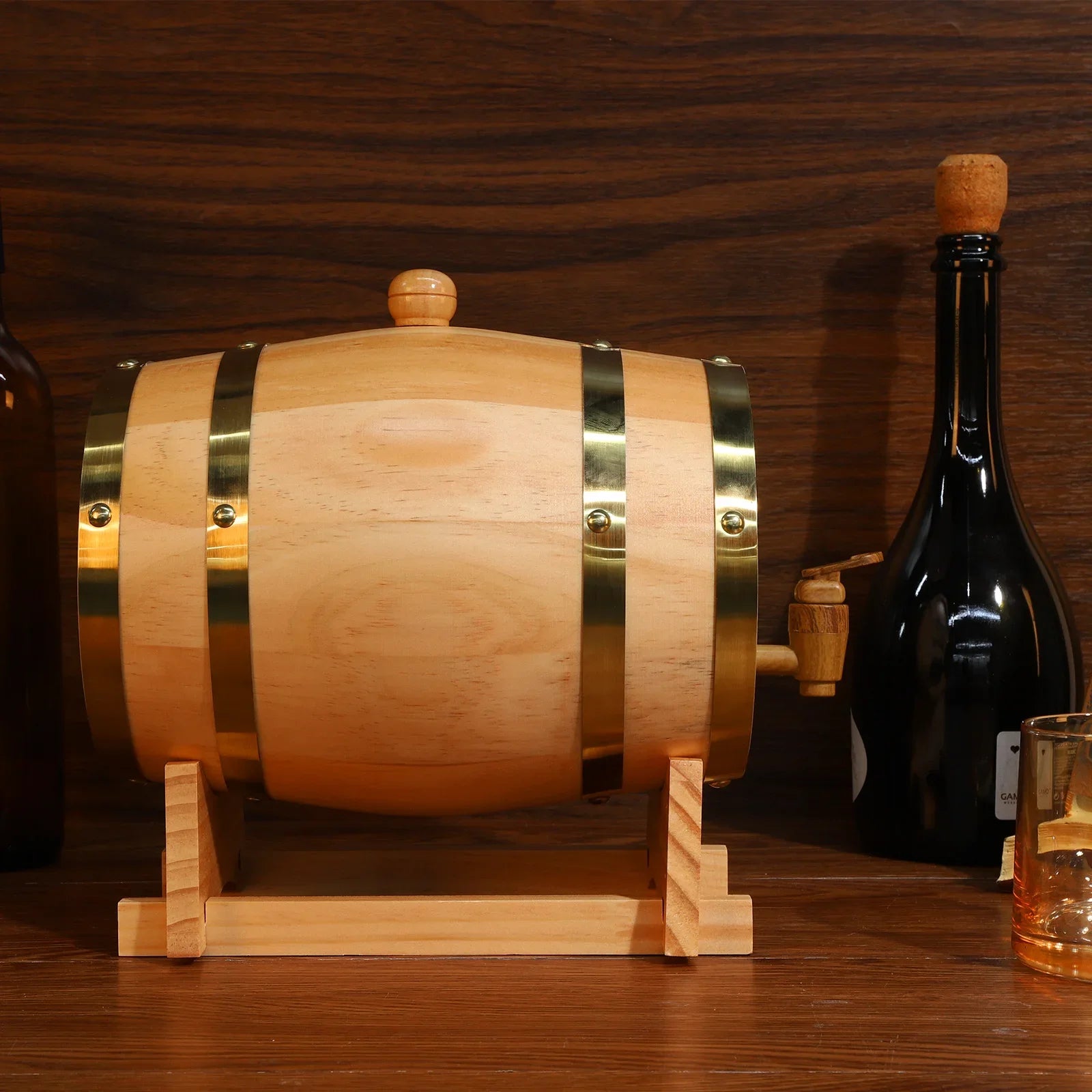 3L Whiskyfass Mit Stand Und Zapfhahn | Holzfass Kaufen 3