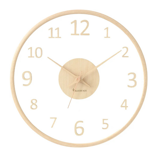 Holzwanduhr Modern | Stilvolle Wanduhr für Küche und Wohnzimmer 1
